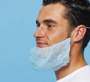 Baardmaskers wit en blauw